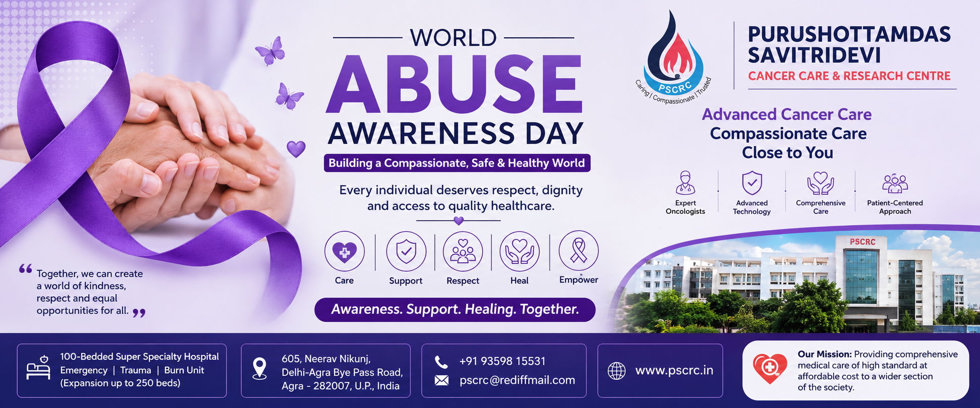 World Abuse Awareness Day: Why Compassion, Early Medical Care, and Cancer Support Matter